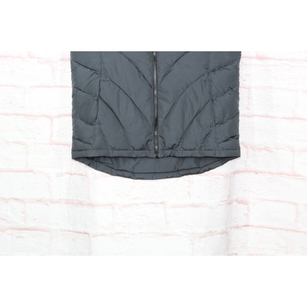 Cabela's Goose Black Full Zip Front Pockets Down Puffer Vest Size Medium - Picture 3 of 9